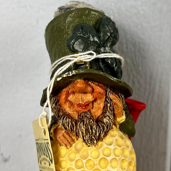 Vintage 90s Irish Leprechaun Golf Blarney Stone Declans Finnial Wine Stopper NEW - Picture 5 of 11